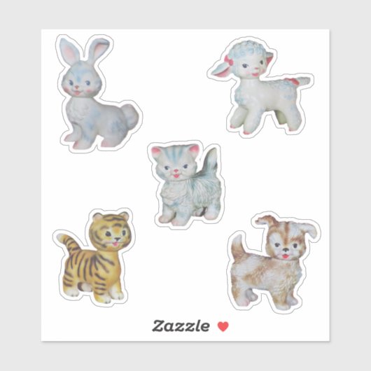 Sticker Animaux en plastique (Feuille)