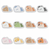 Sticker Animaux endormis (Devant)