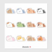 Sticker Animaux endormis (Feuille)