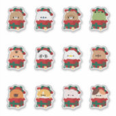 Sticker Animaux présents de Noël (Devant)