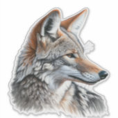 Sticker Animaux sauvages de Coyote (Devant)