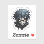 Sticker Anime Gothic Boy (Feuille)