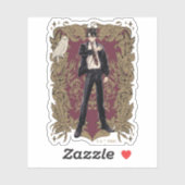 Sticker Anime HARRY POTTER™ Cadre Orné (Feuille)