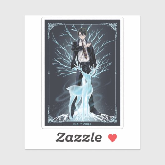 Sticker Anime HARRY POTTER™ Stag Patronus (Feuille)
