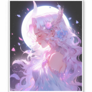 Sticker Anime Moon Princess Imaginaire Art