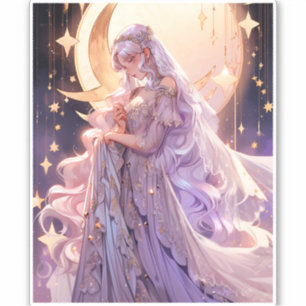 Sticker Anime Moon Princess Imaginaire Art
