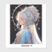 Sticker Anime Princess Imaginaire Art (Feuille)