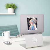 Sticker Anime Princess Imaginaire Art (Ordinateur portable sur le bureau)