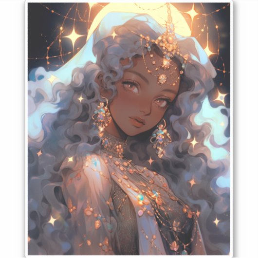 Sticker Anime Princess Imaginaire Art (Devant)