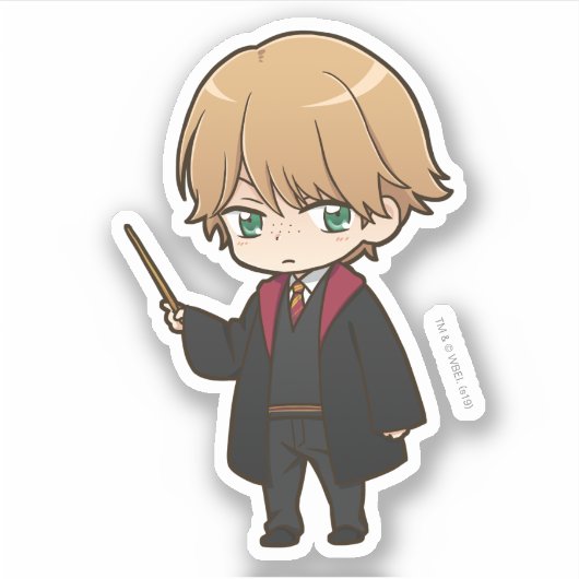 Sticker Anime Ron Weasley (Devant)