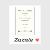 Sticker Anna Karenina - Première page de couverture du vol (Feuille)