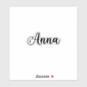 Sticker Anna Name - Calligraphie manuscrite (Feuille)