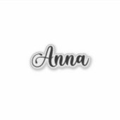 Sticker Anna Name - Calligraphie manuscrite (Devant)