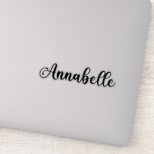 Sticker Annabelle Nom - Calligraphie manuscrite (Détail)