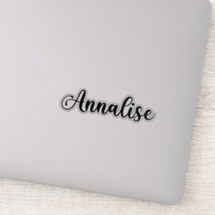 Sticker Annalise Nom - Calligraphie manuscrite