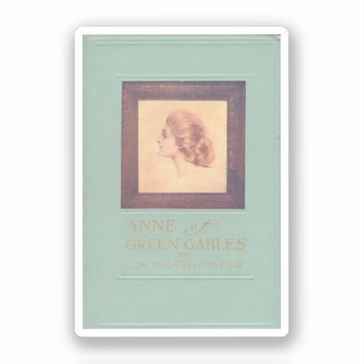 Sticker Anne of Green Gables (couverture vintage, 1908) (Recto)
