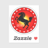 Sticker Année du Cheval (Feuille)