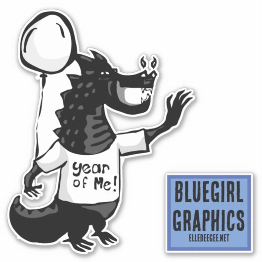 Sticker Année du Dragon 24 (Devant)