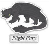 Sticker Année du dragon : Night Fury (Devant)