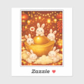 Sticker Année du lapin (Feuille)