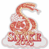 Sticker Année du serpent Nouvel An chinois 2025 (Devant)