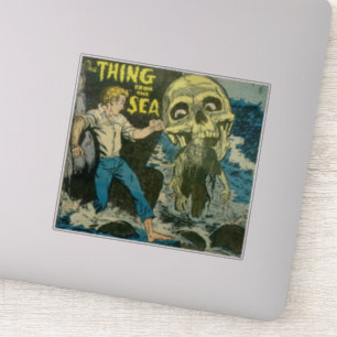 Sticker Années 1980 Horreur bandes dessinées vintages pour