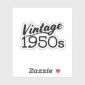 Sticker Années 50 vintages (Feuille)