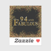 Sticker Anniversaire 94 ans (Feuille)