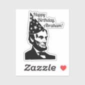 Sticker Anniversaire d'Abraham Lincoln (Feuille)