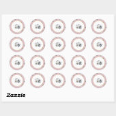 Sticker Anniversaire Daisy - Wild One - Rose (Feuille)