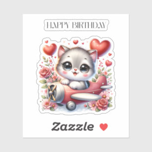 Sticker Anniversaire de Kitten Pilot
