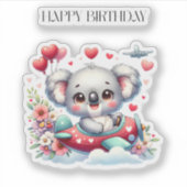 Sticker Anniversaire de Koala Pilote (Devant)