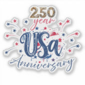 Sticker anniversaire des 250 ans des États-Unis (Devant)