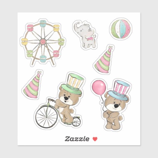Sticker Anniversaire du Carnaval (Feuille)