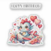 Sticker Anniversaire du pilote de dragon (Devant)