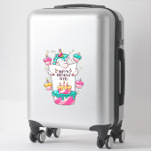Sticker anniversaire heureux anniversaire pour moi (Sur valise)