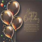 Sticker Anniversaire Noir et Or (Devant)