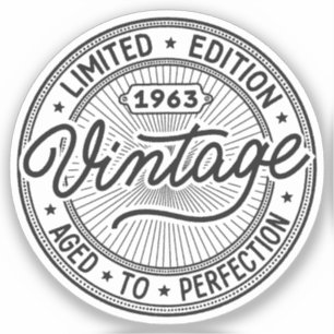 Sticker Anniversaire vintage de 1963