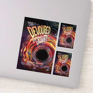 Sticker Annonce De Film D'Horreur Sci-Fi, Dévorée Par La G