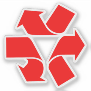 Sticker Annuler le recyclage du symbole