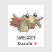 Sticker Anomalocaris - Vinyle animal préhistorique (Feuille)