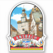 Sticker Ansbach Vintage souvenir (Devant)