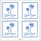Sticker Anse Bleue (Feuille)