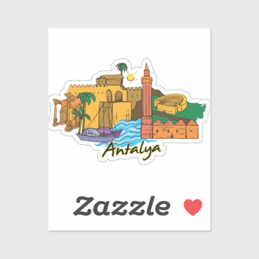 Sticker Antalya (Feuille)