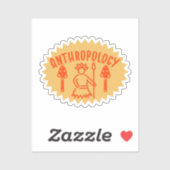 Sticker Anthropologie sociale, Anthropologie étudiante (Feuille)