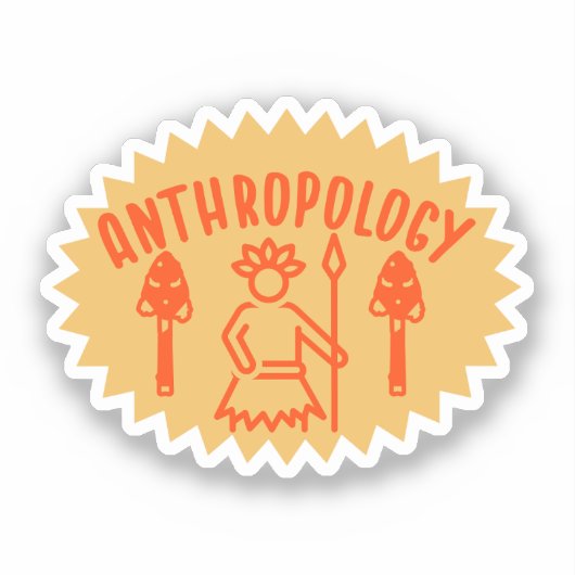 Sticker Anthropologie sociale, Anthropologie étudiante (Recto)