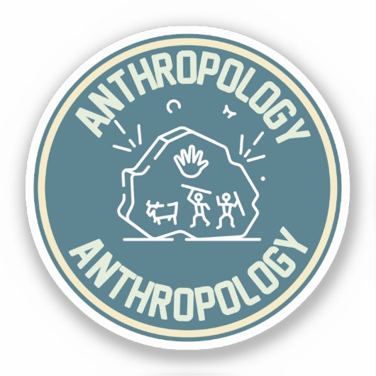 Sticker Anthropologie sociale, Anthropologie étudiante (Recto)