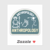 Sticker Anthropologie sociale, Anthropologie étudiante (Feuille)