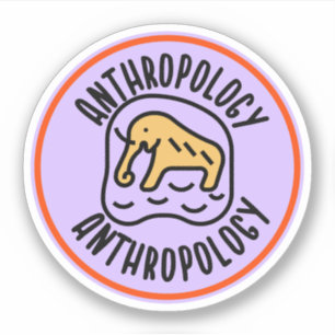 Sticker Anthropologie sociale, étudiant en anthropologie