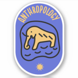 Sticker Anthropologie sociale, étudiant en anthropologie
